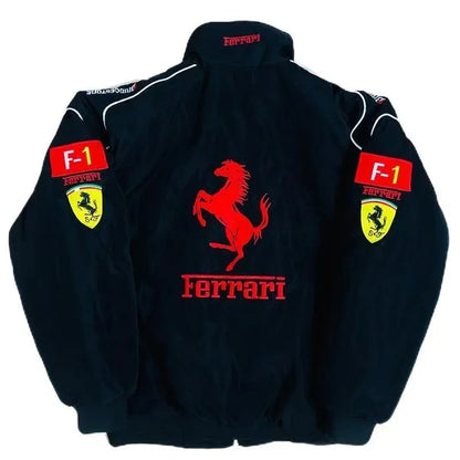 High Quality Ferrari F1 Embroidered Jacket Racing Team Jackets Locomotive Coat for Men Women For Ferrari 458 488 599 612 FF F12